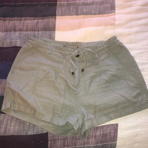 Light Green Flowy Shorts